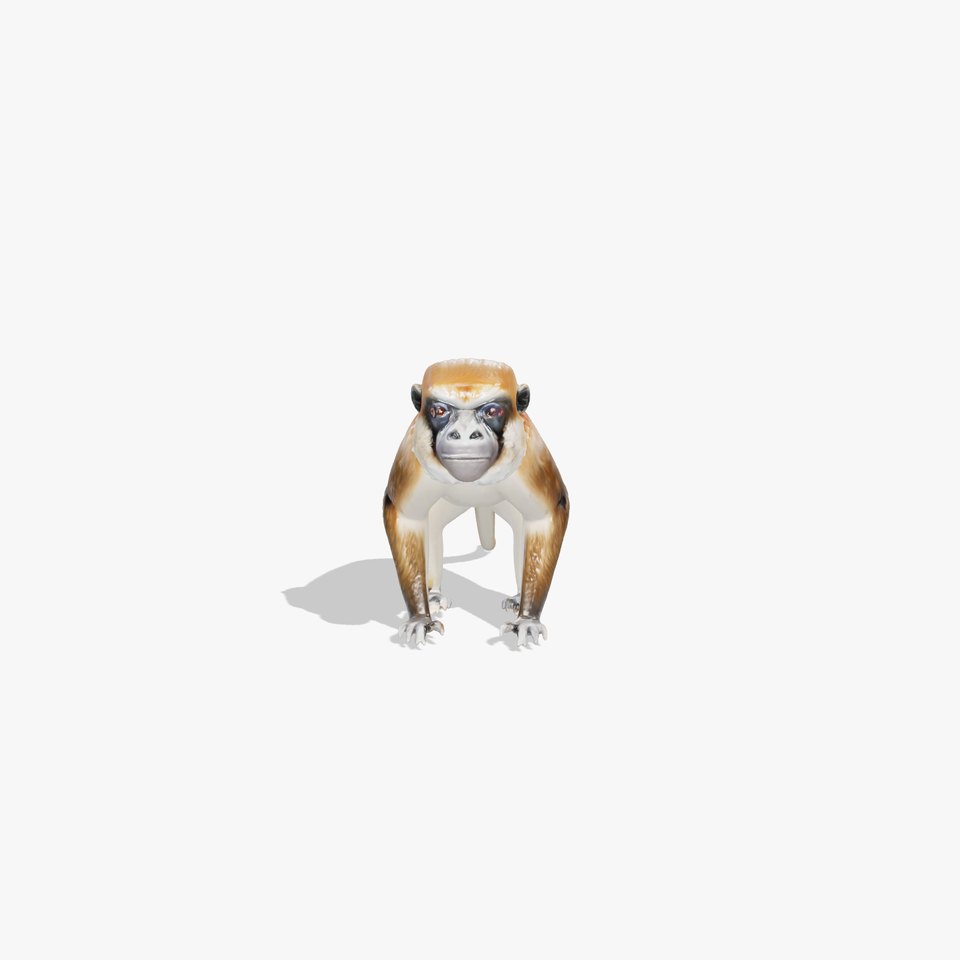 Howler Monkey 3D Model with Detailed Textures